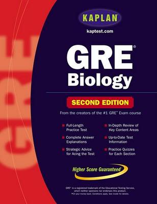 Cover of Kaplan GRE Biology