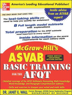 Book cover for McGraw-Hill's ASVAB Basic Training for the Afqt