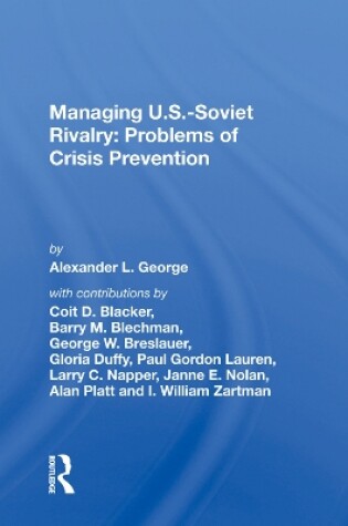 Cover of Managing U.s.-soviet Rivalry