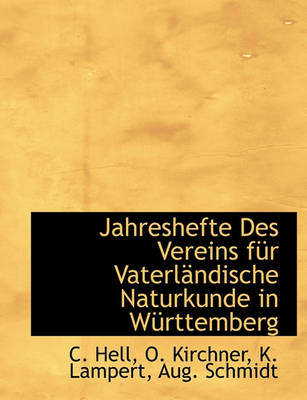 Book cover for Jahreshefte Des Vereins Fur Vaterlandische Naturkunde in Wurttemberg