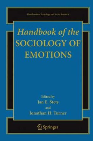 Cover of Handbook of the Sociology of Emotions