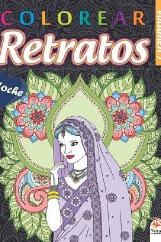 Cover of Colorear Retratos 7 - Noche