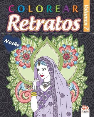 Cover of Colorear Retratos 7 - Noche