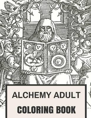 Book cover for Alchemy Adult Coloring Book