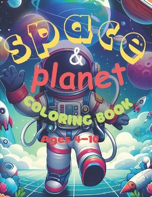 Book cover for Space and planet coloring book