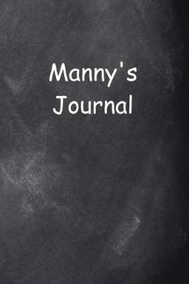 Book cover for Manny Personalized Name Journal Custom Name Gift Idea Manny