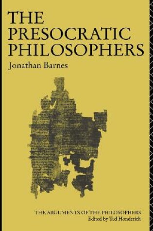 Cover of The Presocratic Philosophers