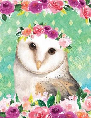 Book cover for My Big Fat Bullet Journal for Bird Lovers Owl in Flowers