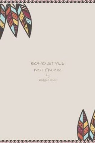 Cover of Boho style notebook by magic lover