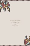 Book cover for Boho style notebook by magic lover