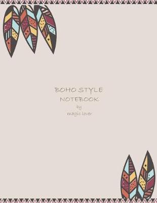 Cover of Boho style notebook by magic lover