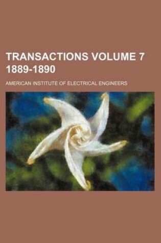 Cover of Transactions Volume 7 1889-1890