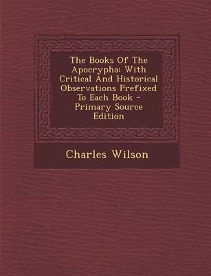 Book cover for The Books of the Apocrypha