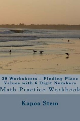 Cover of 30 Worksheets - Finding Place Values with 6 Digit Numbers