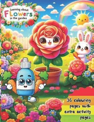 Book cover for Learning About Flowers in the Garden with Dimsbob