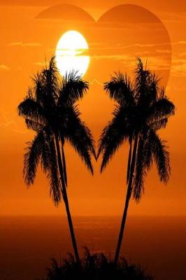 Book cover for Journal Tropical Sunset Palm Trees