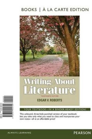 Cover of Writing about Literature, Books a la Carte Edition