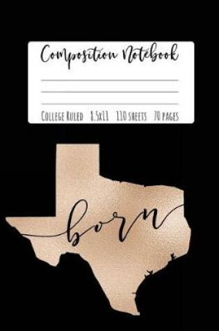 Cover of Texas Composition Notebook