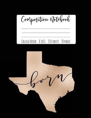 Book cover for Texas Composition Notebook