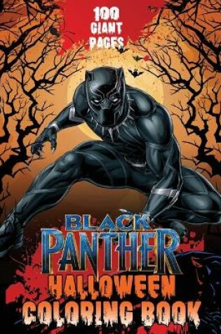 Cover of Black Panther Halloween Coloring Book