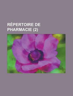 Book cover for Repertoire de Pharmacie (2)