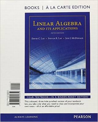 Cover of Linear Algebra and Its Applications, Books a la Carte Edition