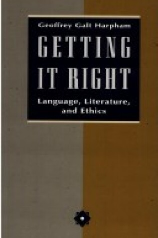 Cover of Getting it Right