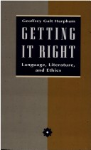 Book cover for Getting it Right