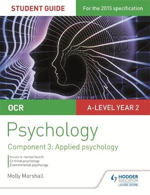 Book cover for OCR Psychology Student Guide 3: Component 3 Applied psychology