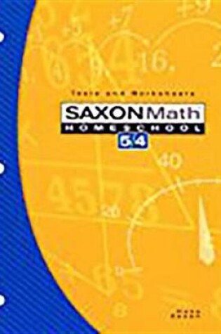 Cover of Saxon Math Homeschool 5/4