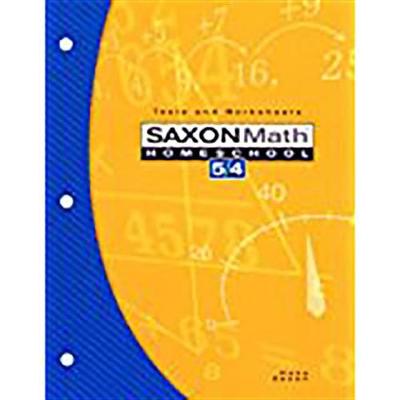 Book cover for Saxon Math Homeschool 5/4