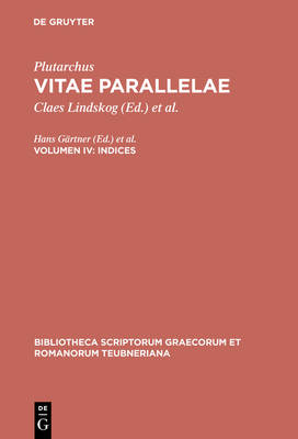 Book cover for Vitae Parallelae, Vol. IV CB