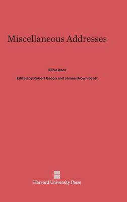 Book cover for Miscellaneous Addresses