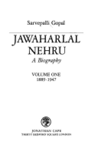 Cover of Jawaharlal Nehru