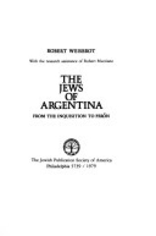 Cover of The Jews of Argentina