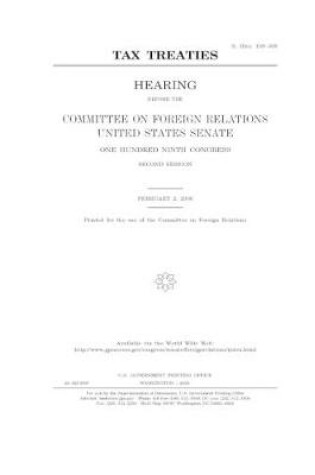 Cover of Tax treaties