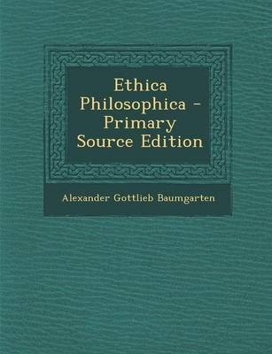 Book cover for Ethica Philosophica - Primary Source Edition