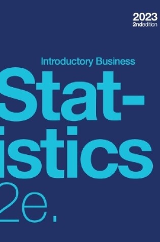 Cover of Introductory Business Statistics 2e (hardcover, full color)