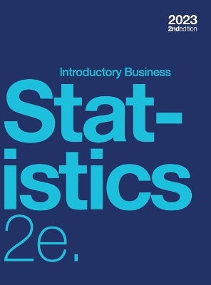 Book cover for Introductory Business Statistics 2e (hardcover, full color)