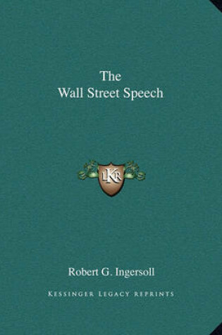 Cover of The Wall Street Speech