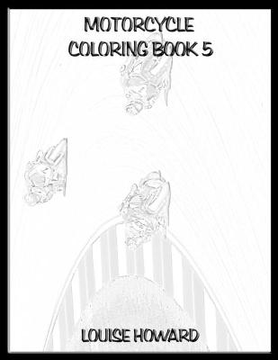 Book cover for Motorcycle Coloring book 5