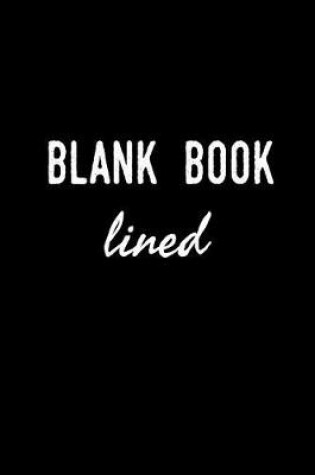Cover of Blank Book Lined