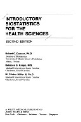 Cover of Introductory Biostatistics for the Health Sciences