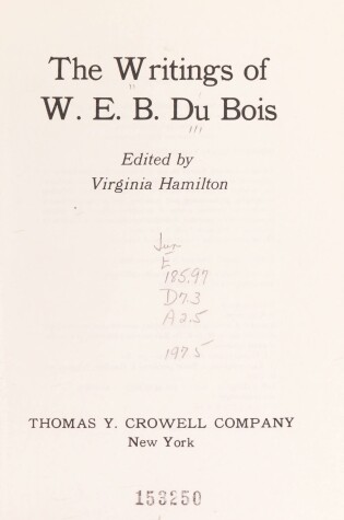 Cover of The Writings of W. E. B. Du Bois