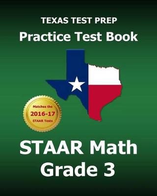 Book cover for Texas Test Prep Practice Test Book Staar Math Grade 3