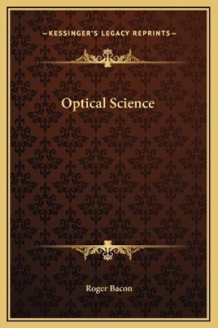 Cover of Optical Science