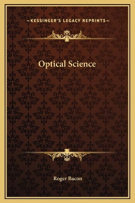 Book cover for Optical Science