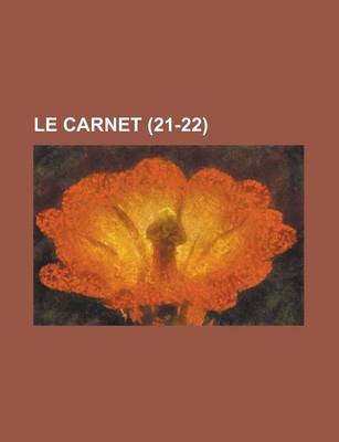 Book cover for Le Carnet (21-22)