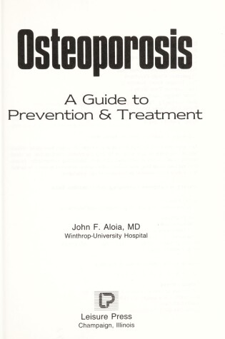 Cover of Osteoporosis