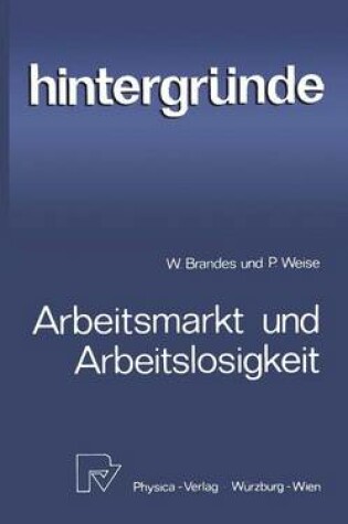 Cover of Arbeitsmarkt und Arbeitslosigkeit